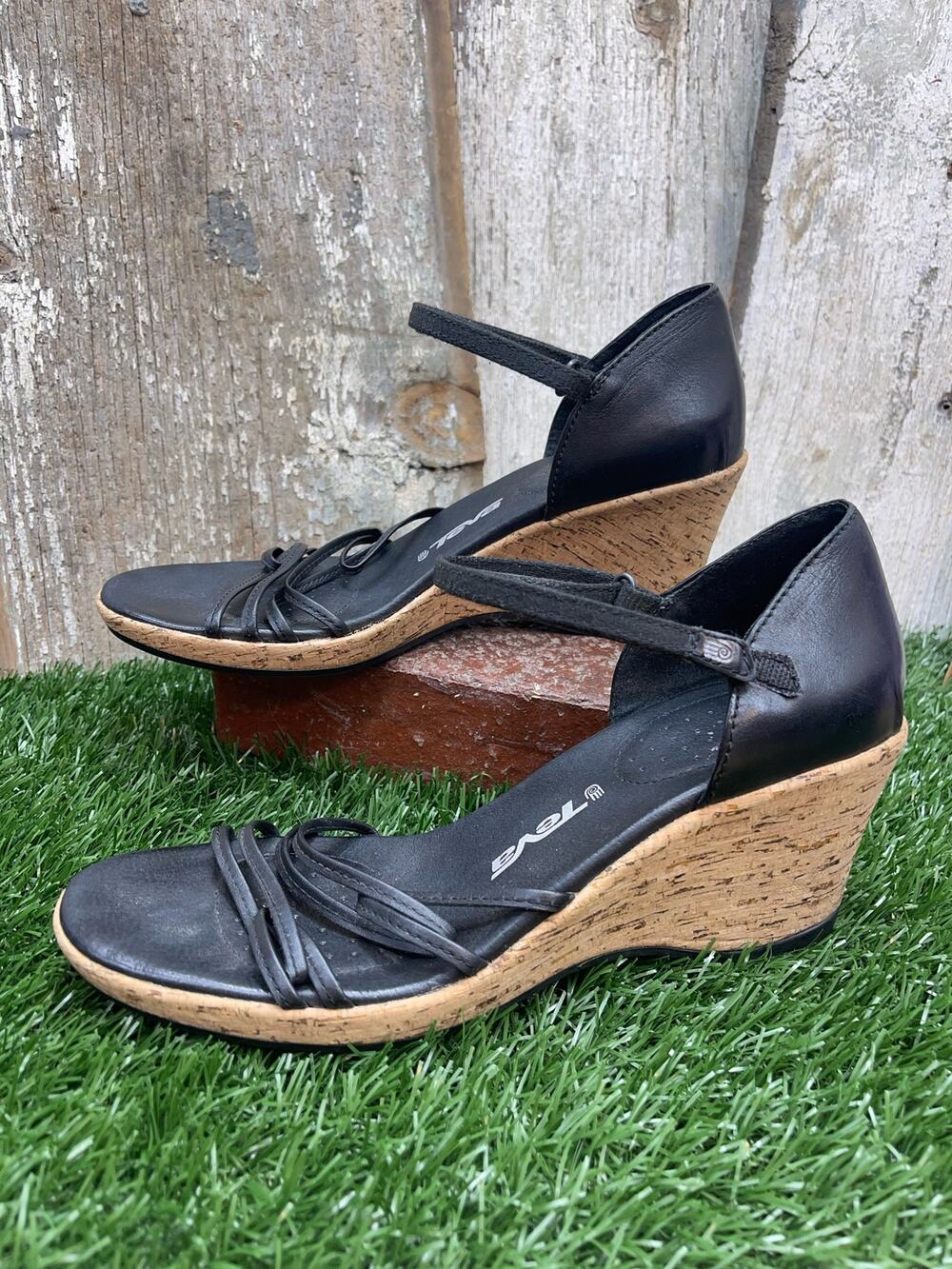 TEVA Riviera Strappy Wedge Sandal Heels Women's 9.5